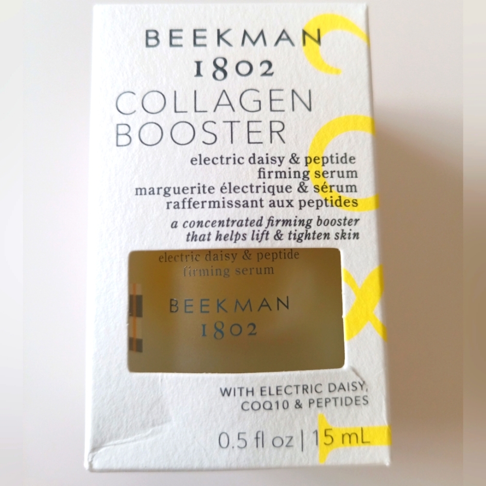 Beekman 1802 Collagen Booster Electric Daisy & Peptide Firming Face Serum, 0.5oz